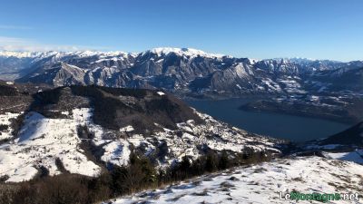 Vista verso Lago d'Iseo e Monte Guglielmo