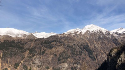 Vista su Corno Stella e il Monte Chierico