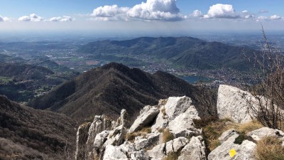 Sulla cresta tra Monte Ocone e Corna Camozzera