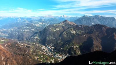 Vista verso monte Gioco, Menna , Arera e Alben