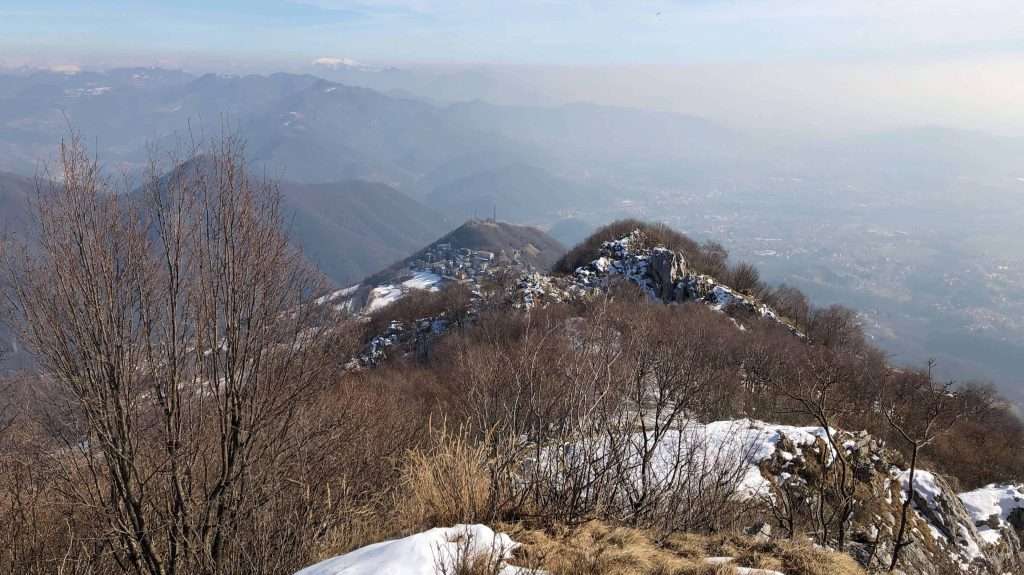 panorama invernale dal Monte Linzone