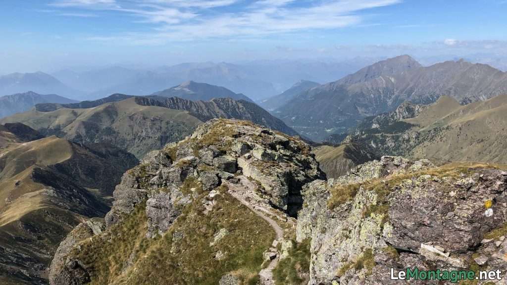 panorama dalle rocce del Pizzo dei Tre Signori