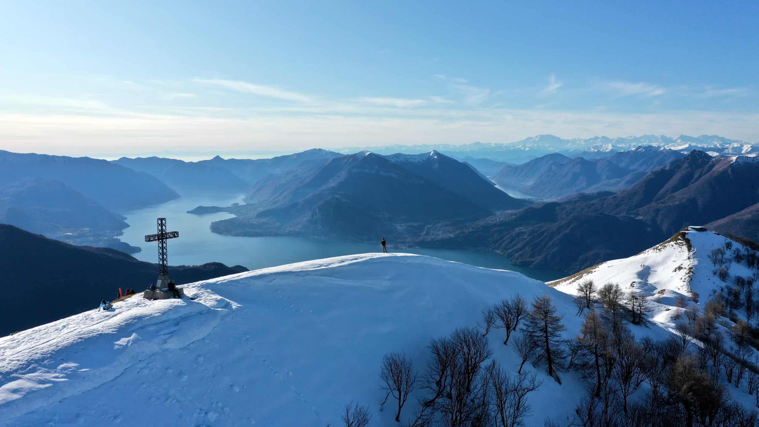 Lago di Como: Croce di Muggio (inverno)