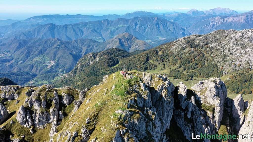 panorama dalla cresta del Monte Alben