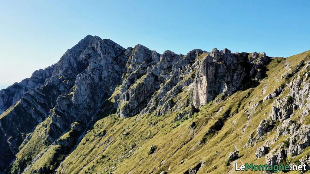 cresta del Monte Alben dal Passo della Forca