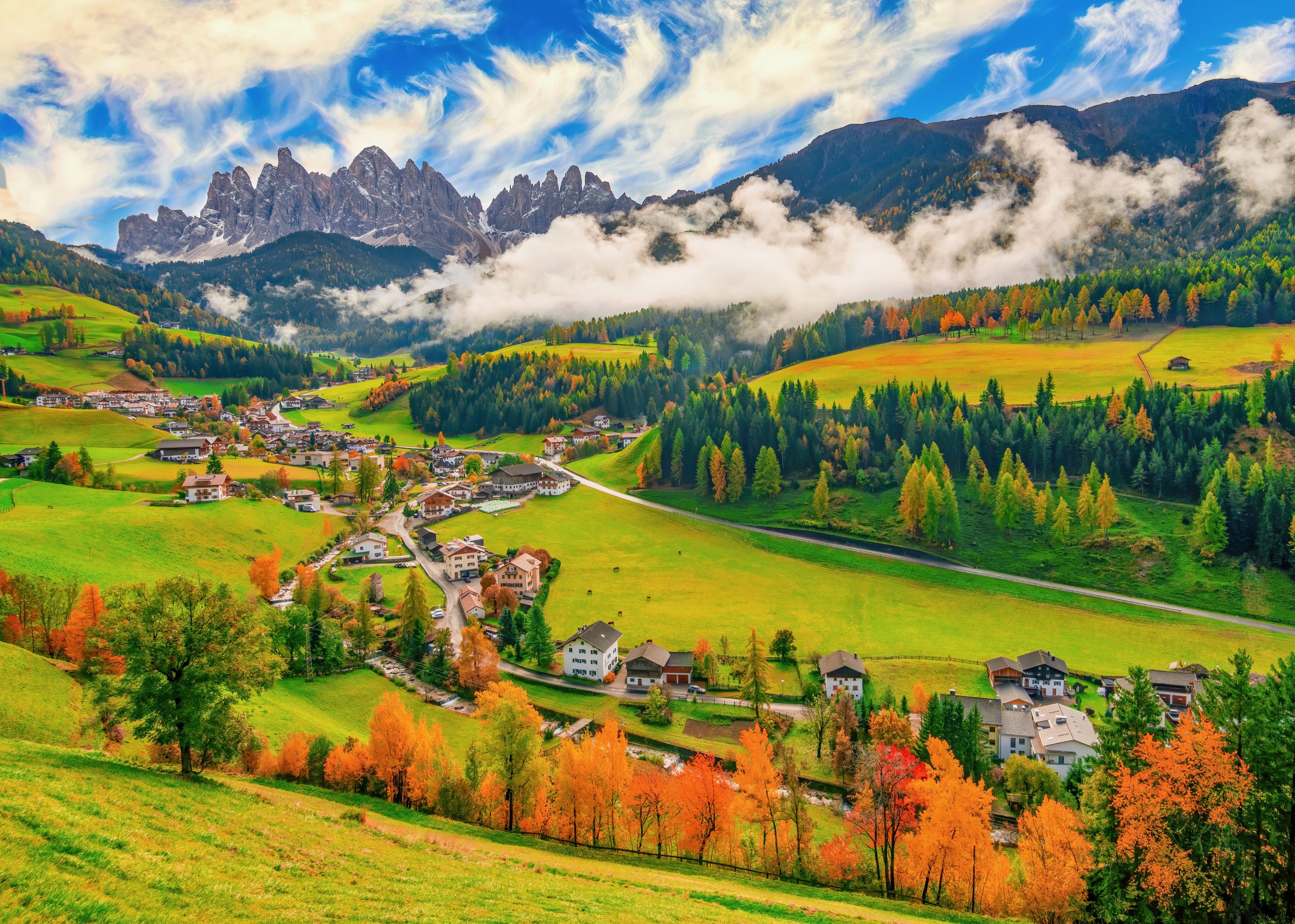 val di funes autunno