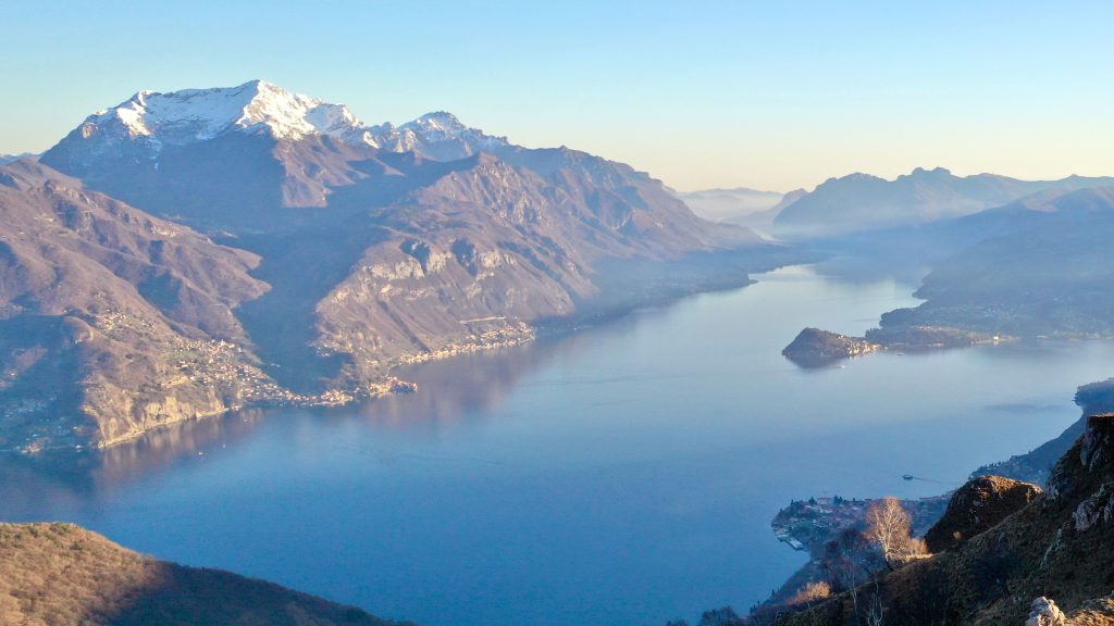 lago di como dal rifugio menaggio